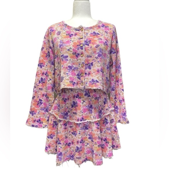 LoveShackFancy 2 Pc Glasgow Cardigan & Desta Skirt‎ Set - Picture 2 of 9